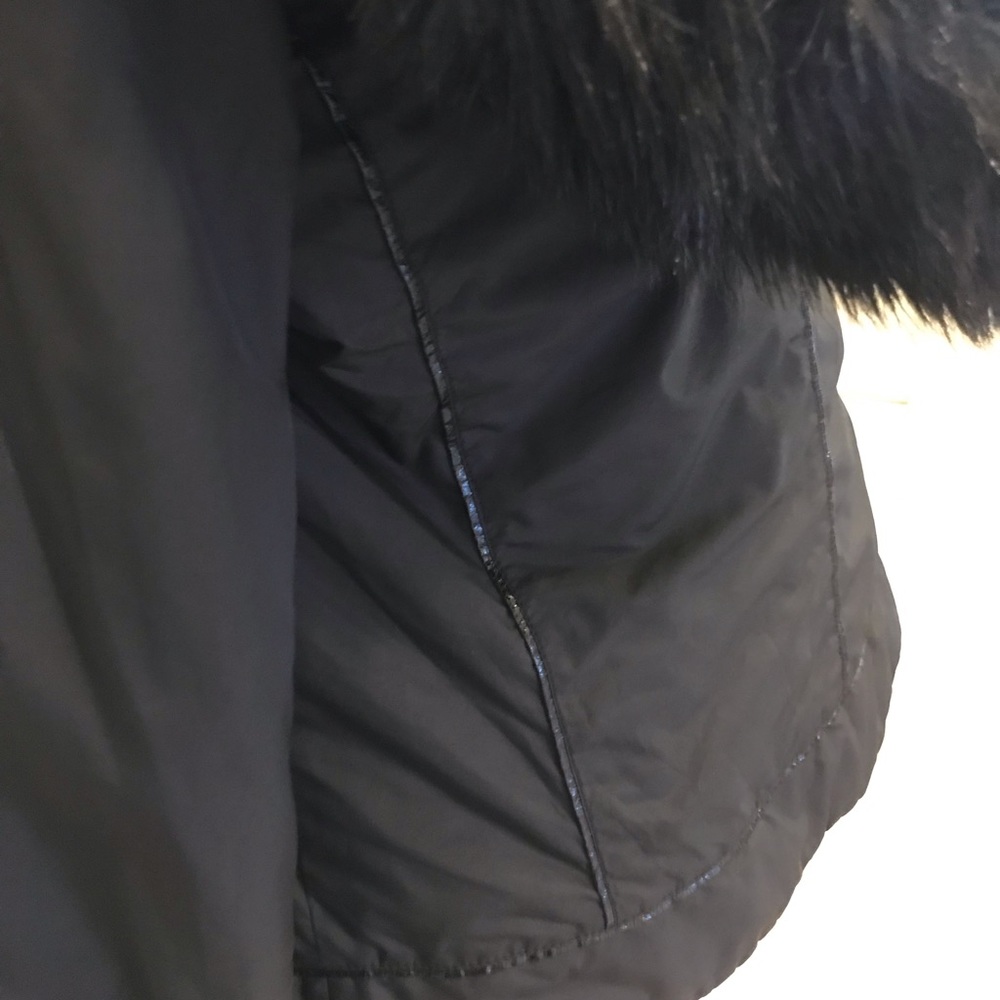 Tory Burch Faux Fur Trimmed Coat - 12 - Picture 7 of 8